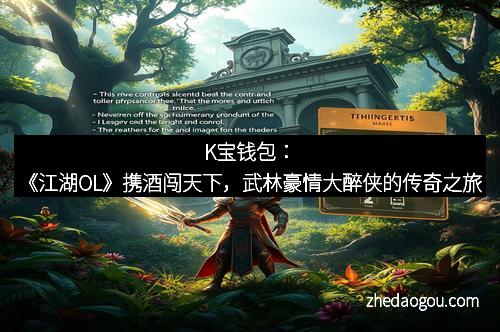 K宝钱包：《江湖OL》携酒闯天下，武林豪情大醉侠的传奇之旅